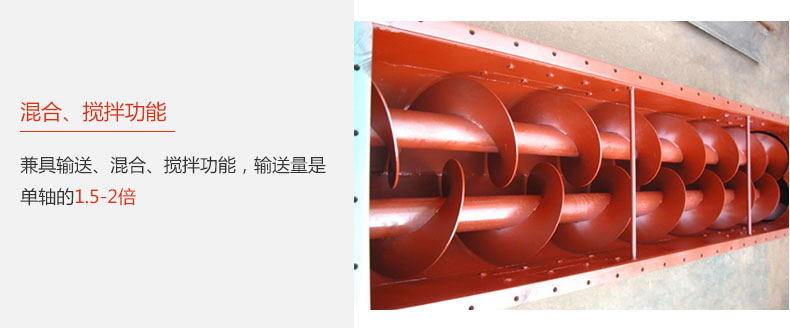 具有混合、攪拌功能，輸送量大